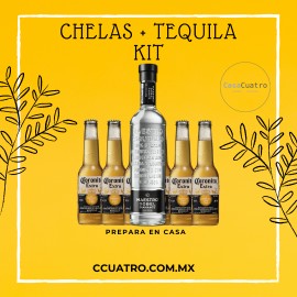Chelas + Tequila KIT (Maestro Dobel Diamante)