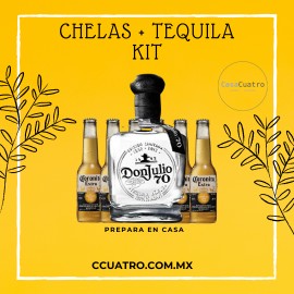 Chelas + Tequila KIT (Tequila Don Julio 70 - 700 ml)