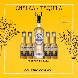Chelas + Tequila KIT (Tequila Jose Cuervo Tradicional Reposado)