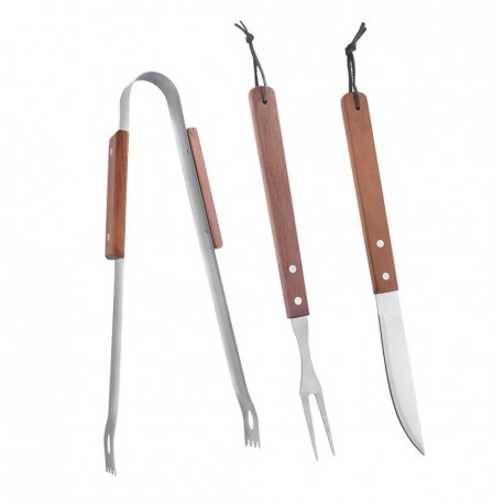 Set de GRILL (Cuchillo, trinche y pinzas)