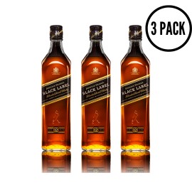 3 PACK - Whisky Johnnie Walker Black Label - 750 ml